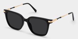 Jacqui Black Rectangle Sunglasses2