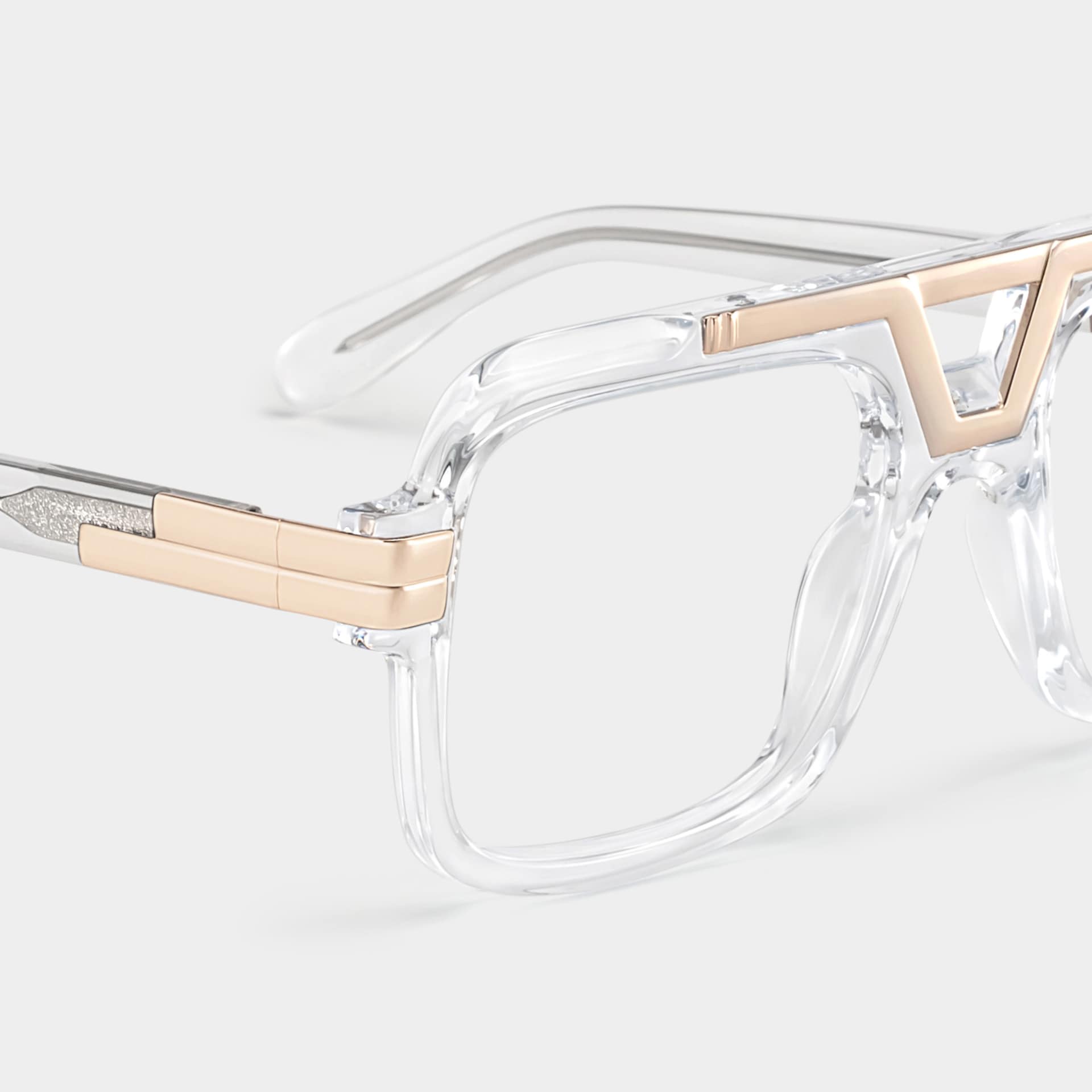 Croswell aviator transparent glasses for men Online | ZEELOOL4