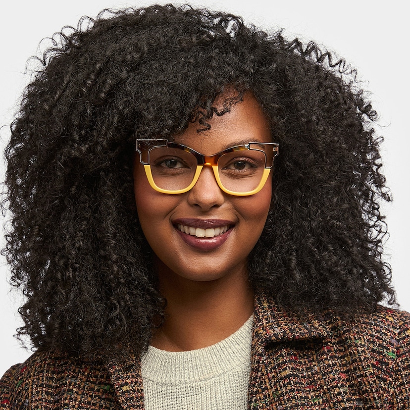 Rhoden Cateye Yellow Glasses