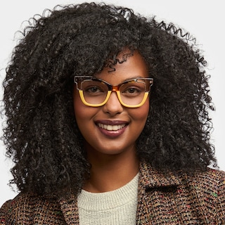 Rhoden Cateye Yellow Glasses0