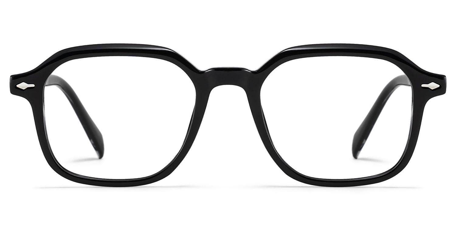Josh Black Frame Glasses with Rectangle Frame Online | ZEELOOL