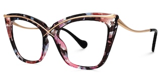 Winston Butterfly Floral Glasses1