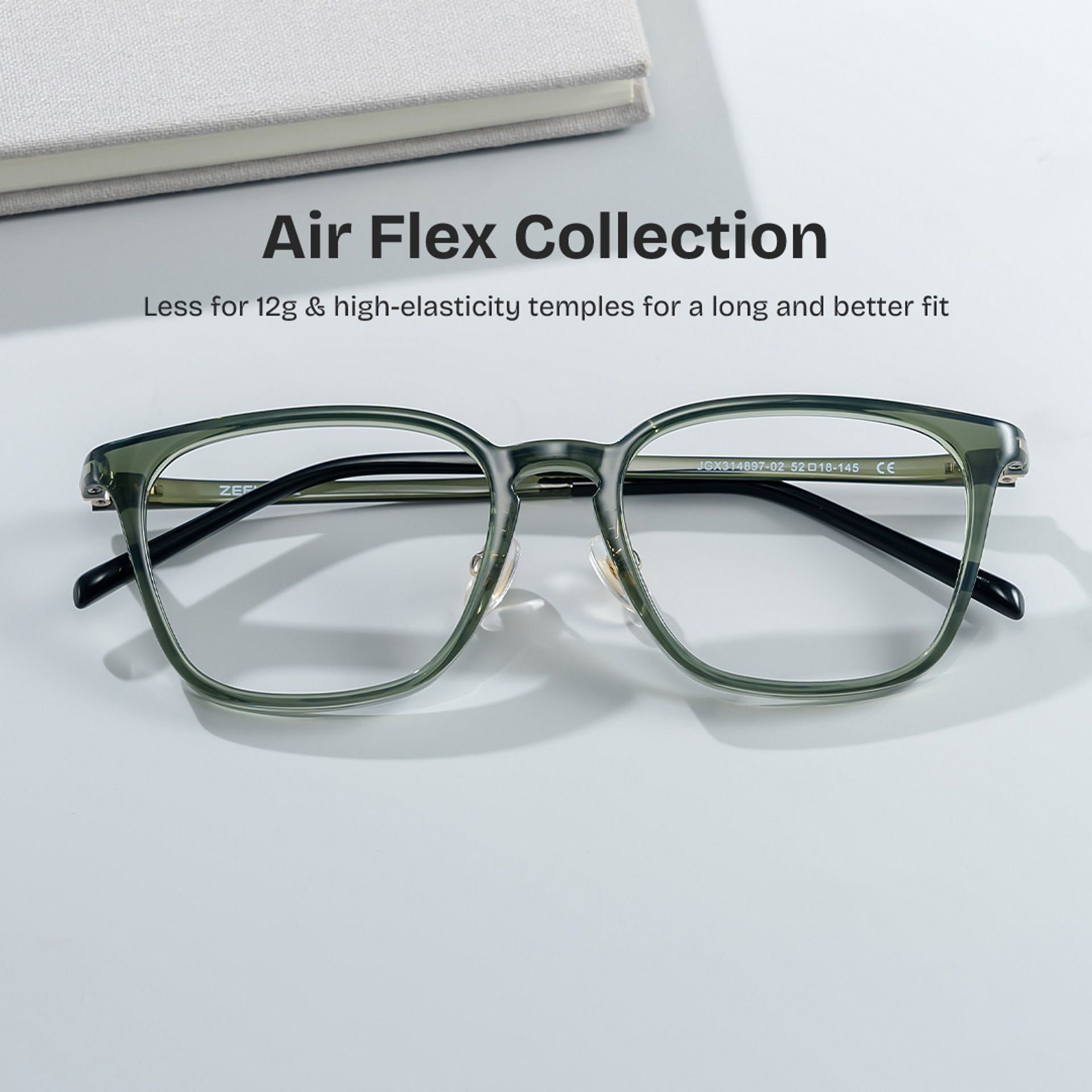 Lily Olive Green Glasses Frames for Women | ZEELOOL0