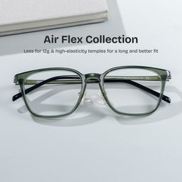 Lily Green Rectangle Glasses0