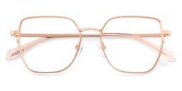 Fife Geometric Rose Gold Glasses2