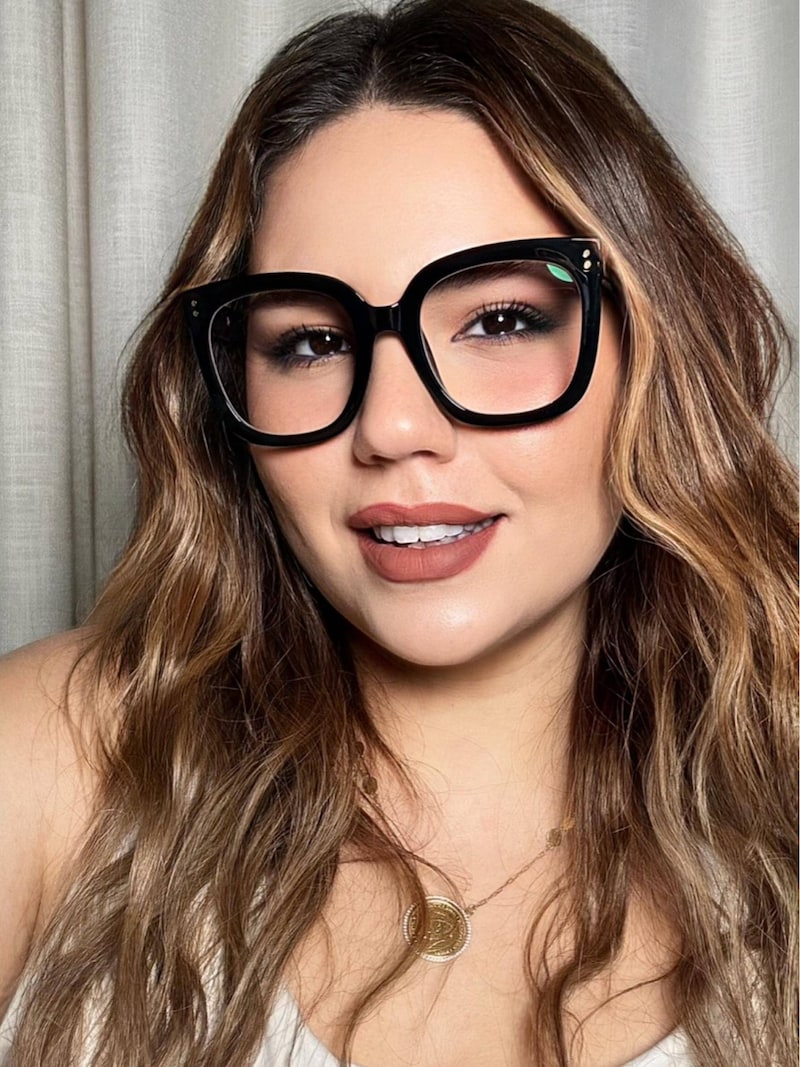 Ebony Square Black Glasses good-img