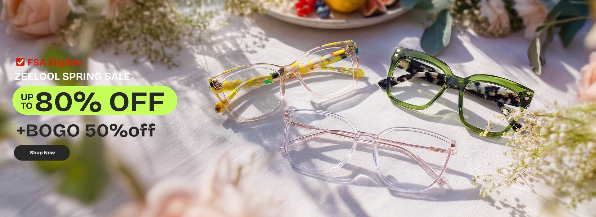 Zeelool optical eyeglasses online store TopBanner0