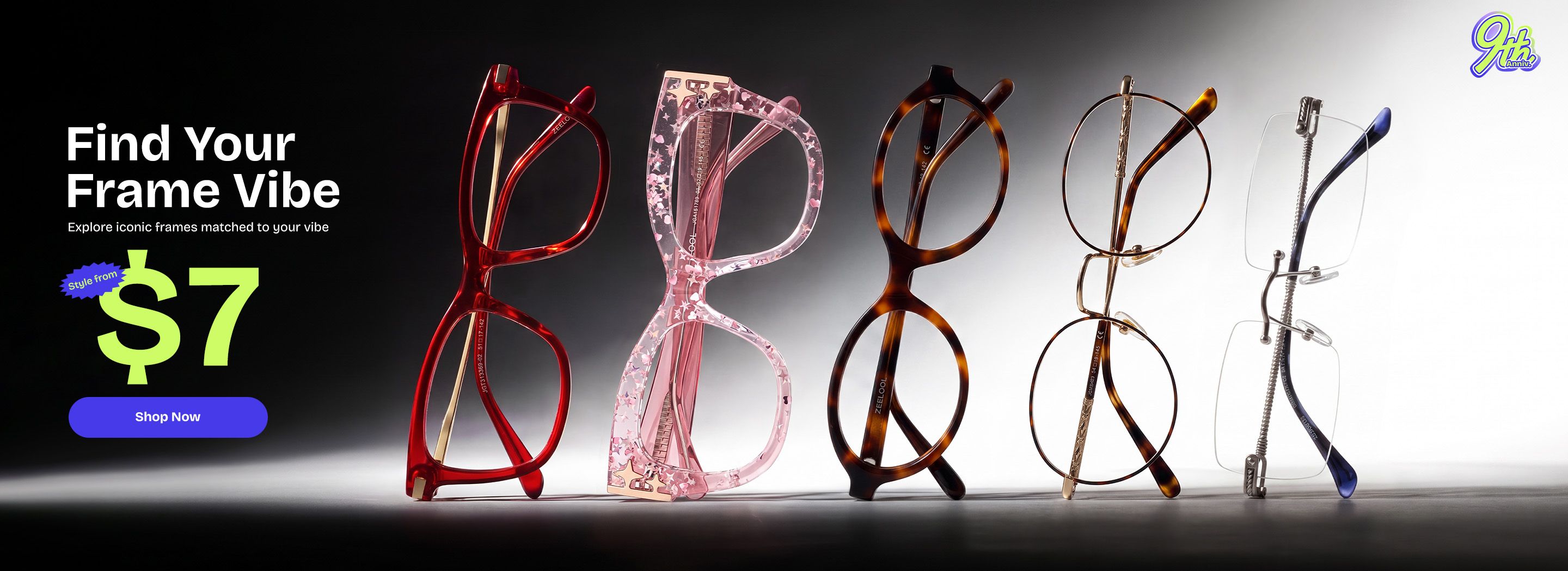 Zeelool optical eyeglasses online store TopBanner1
