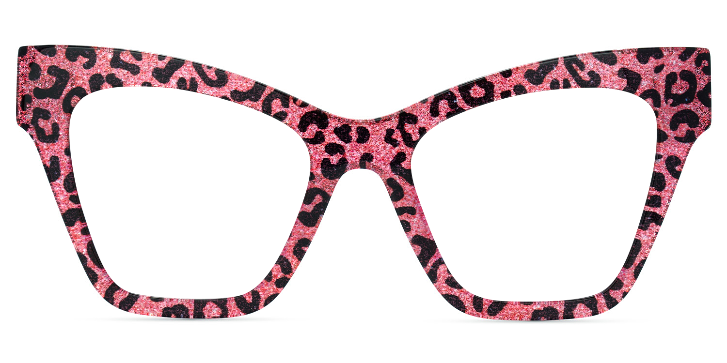 Ansyah Cateye Pink Leopard Glasses