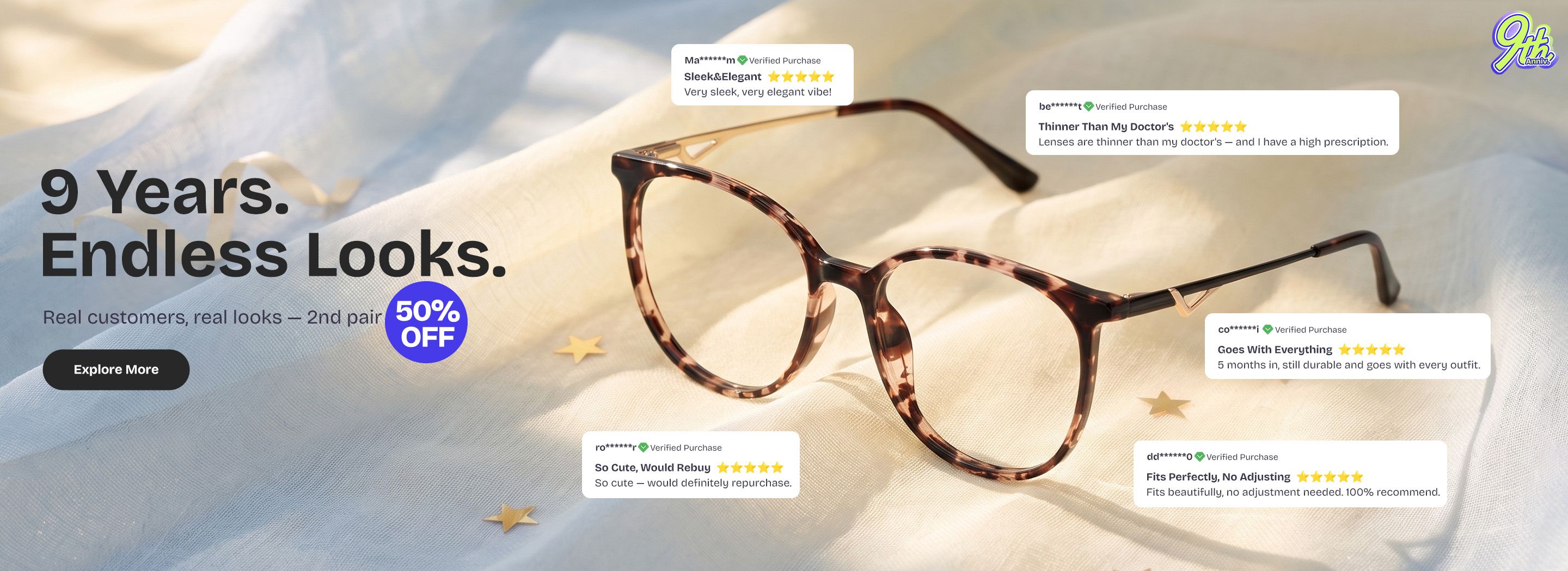 Zeelool optical eyeglasses online store TopBanner2
