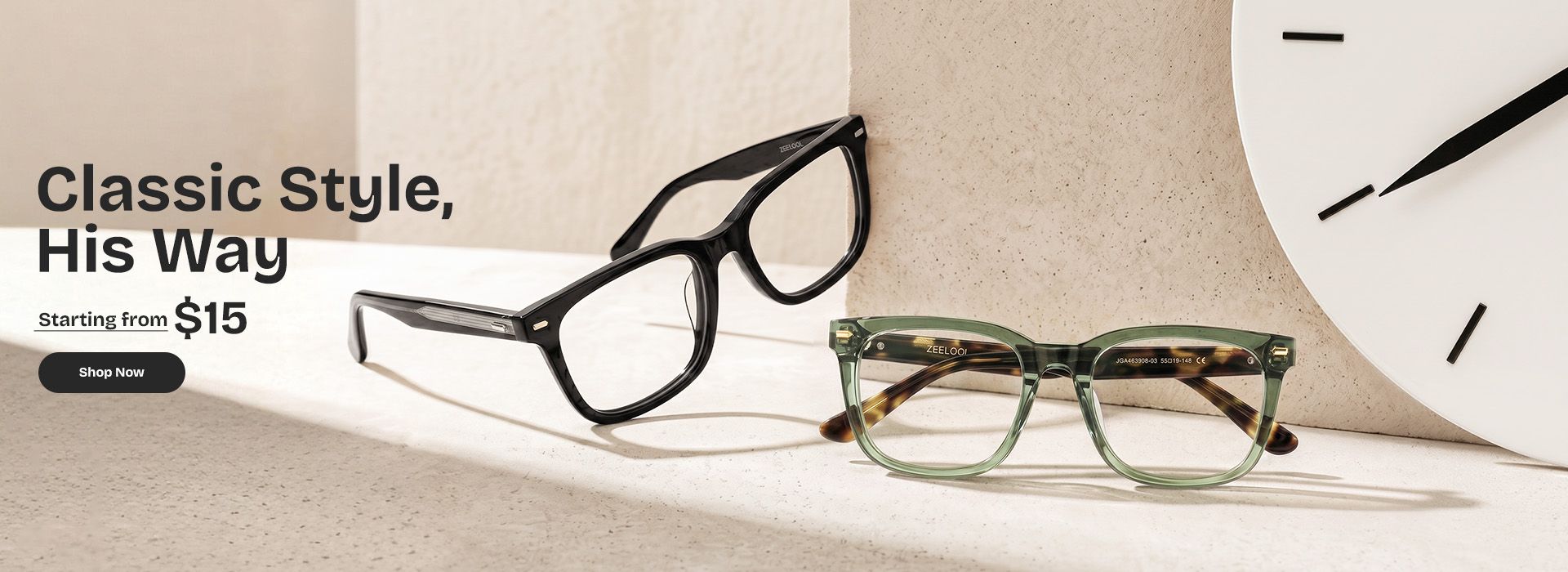 Zeelool optical eyeglasses online store TopBanner1