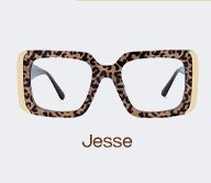Jesse Glasses - leopard print