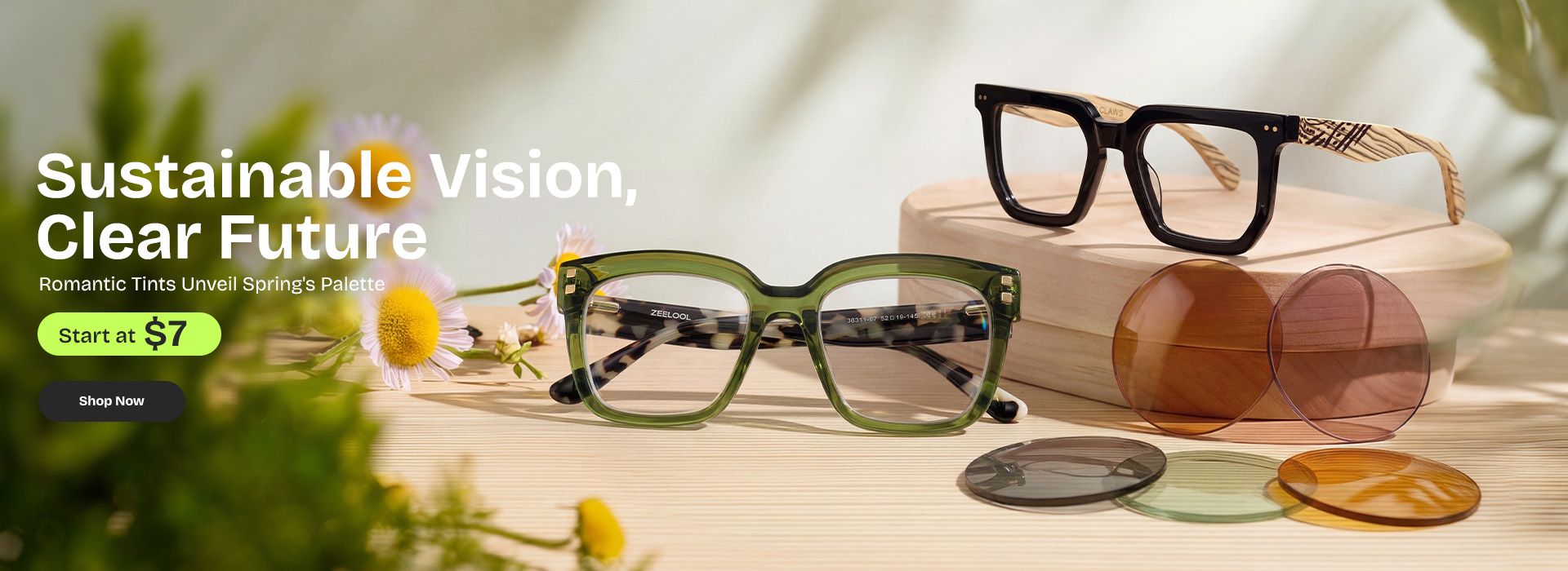 Zeelool optical eyeglasses online store TopBanner0