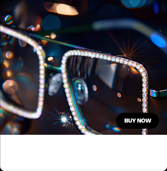 Diva Square Iridescent Glasses