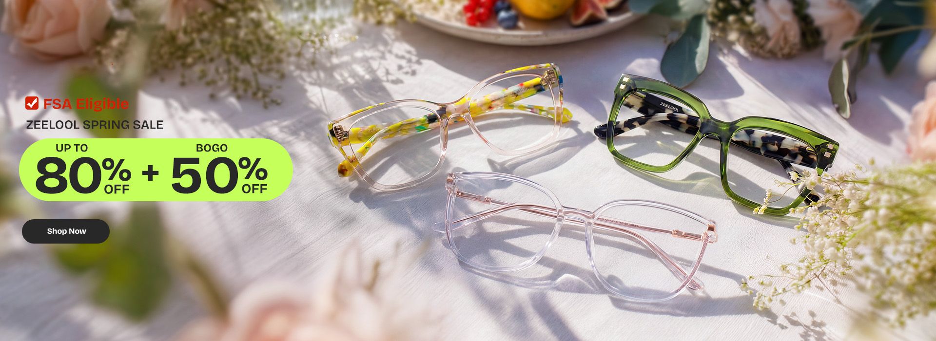 Zeelool optical eyeglasses online store TopBanner0