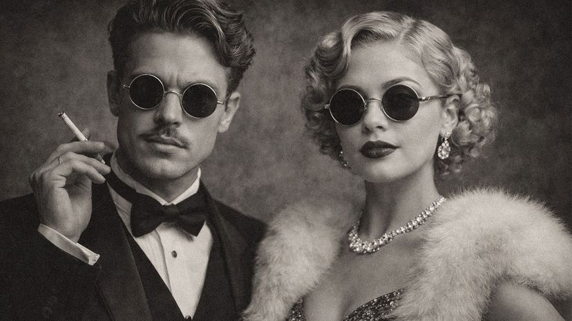 1920s Eyeglasses: Round Frames & Art Deco Details