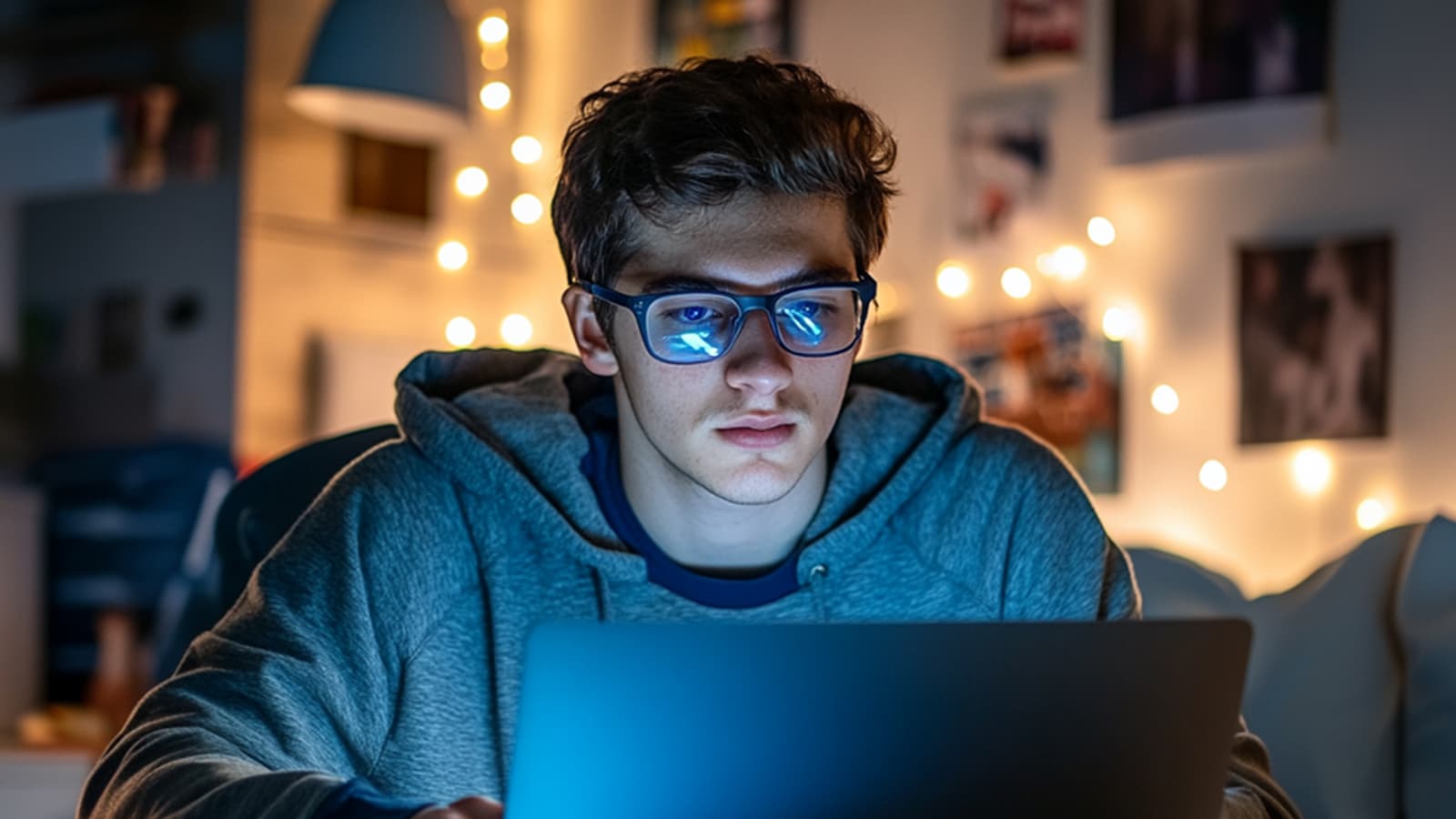 Anti-blue light lens coating