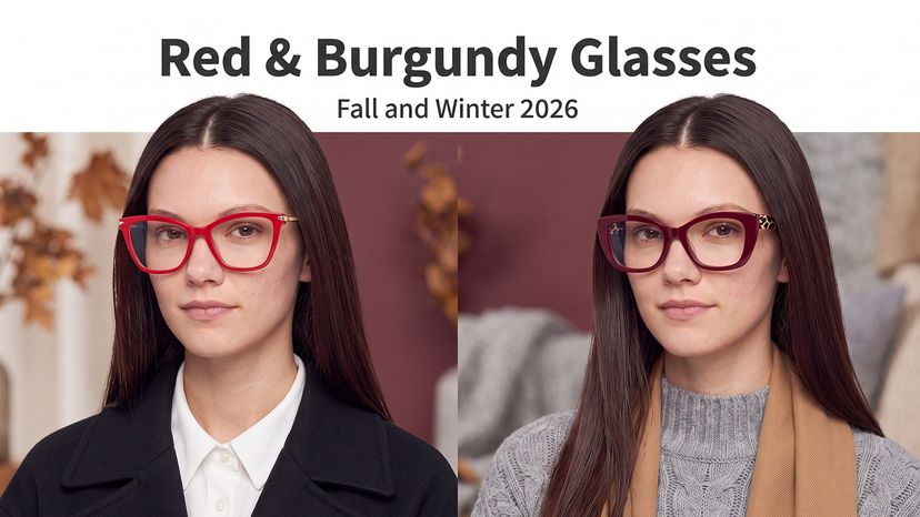 Red and Burgundy Glasses for Fall and Winter 2026