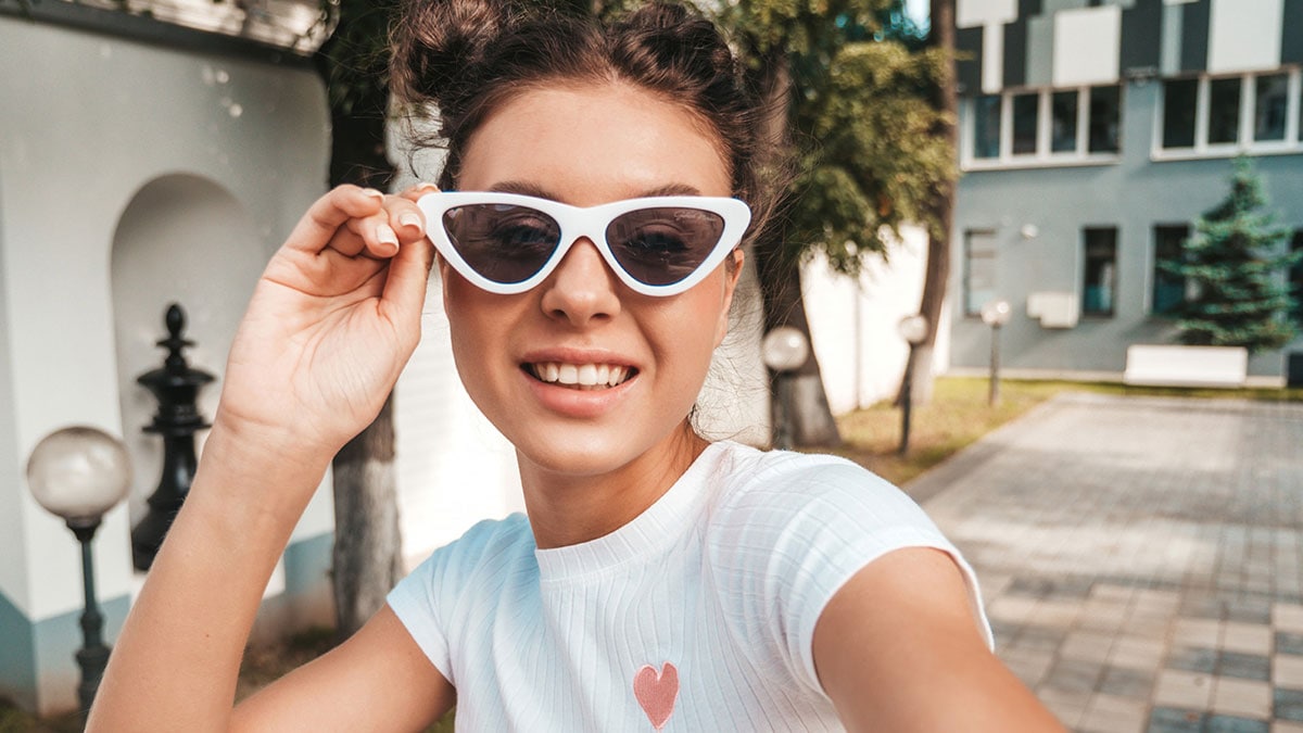 Cat-Eye Sunglasses Suit Square Faces