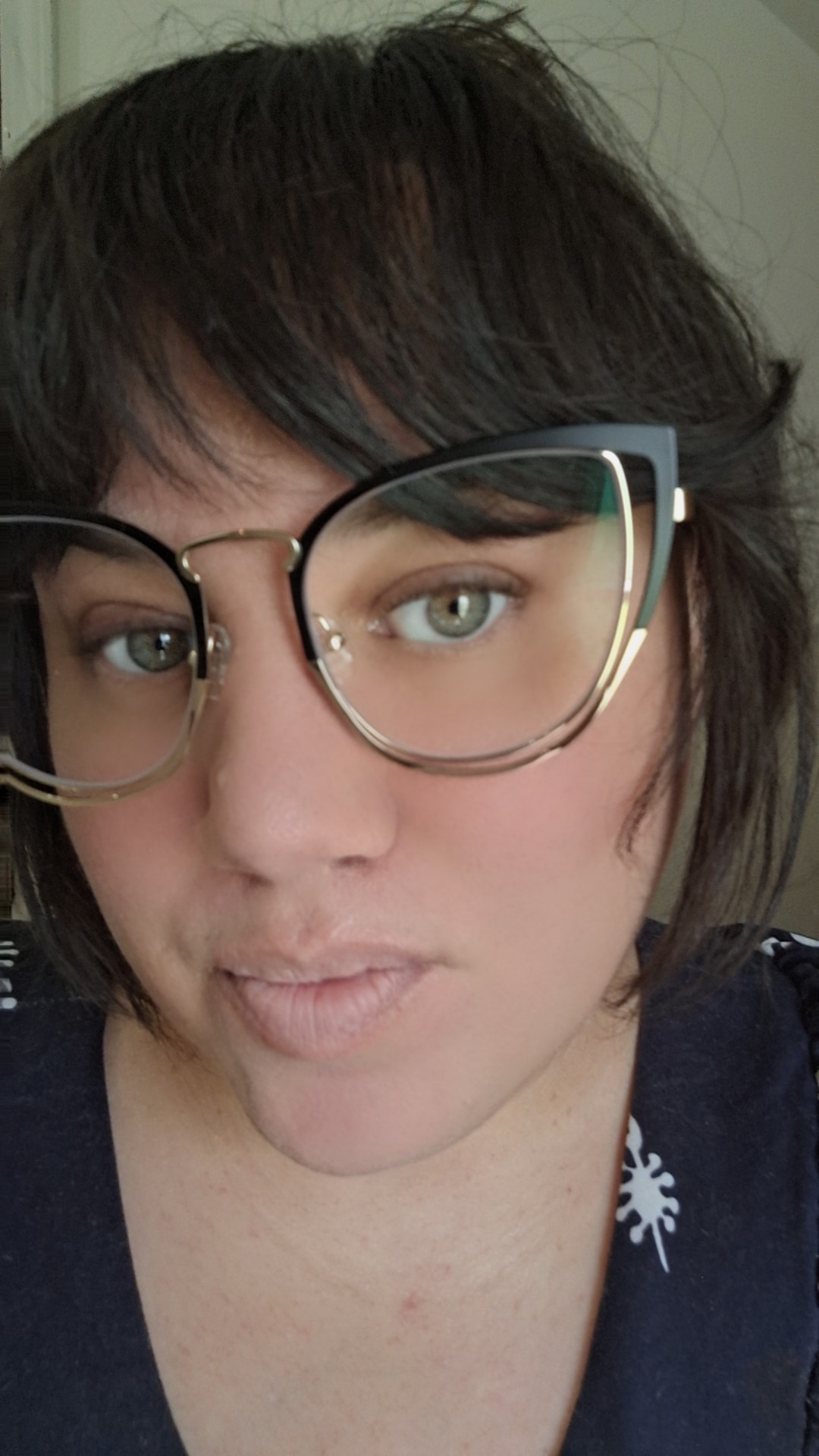 Harvey Cateye Dark-Green Glasses | Zeelool Glasses