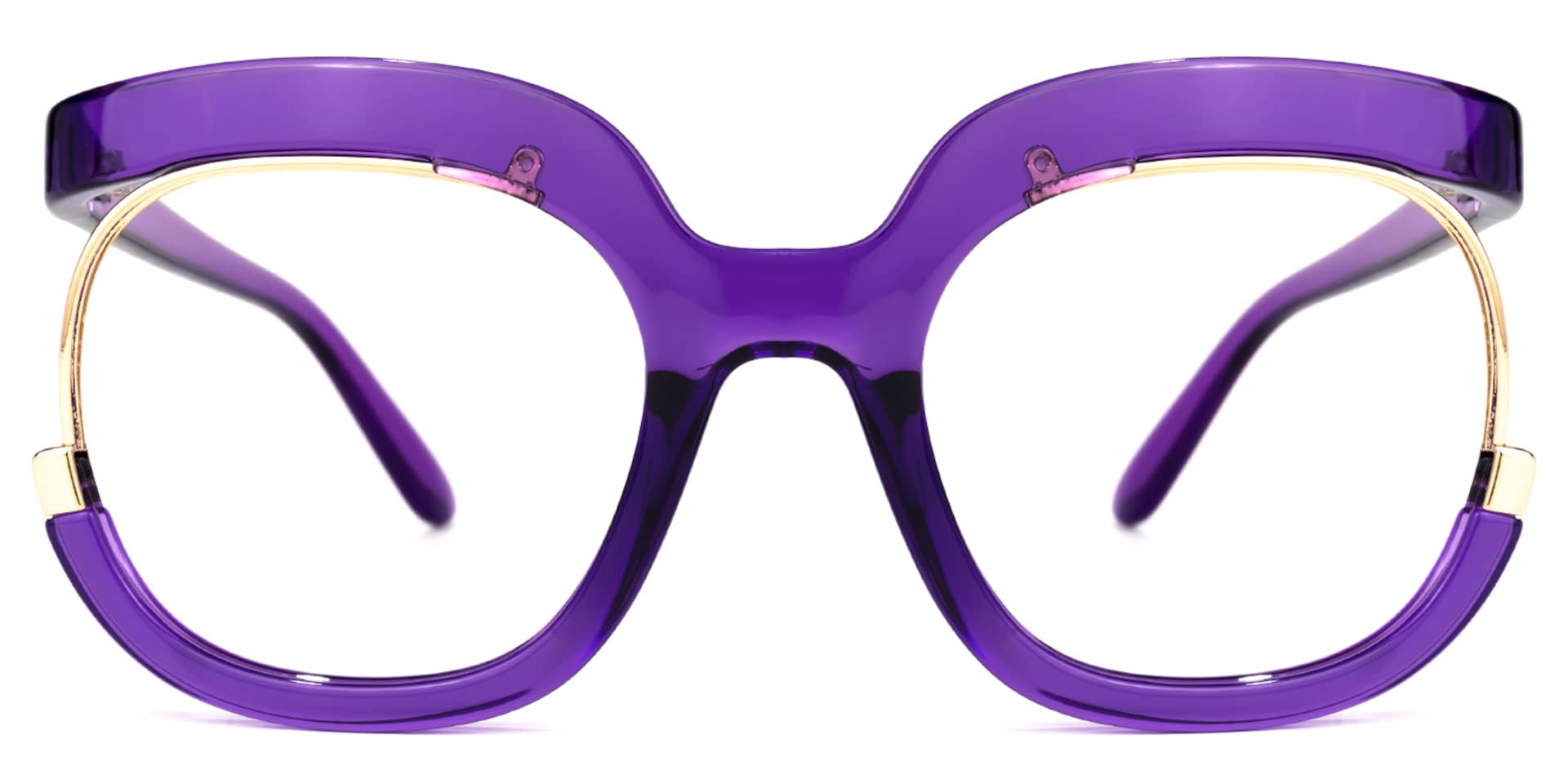 Darice Round Purple Glasses | Zeelool Glasses0