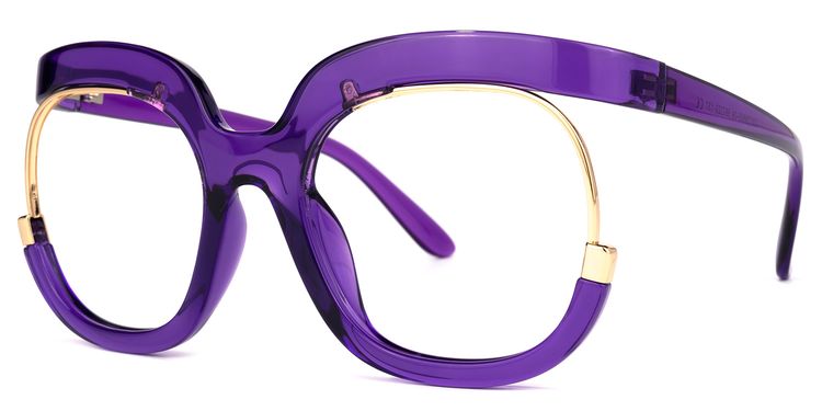 Darice Round Purple Glasses
