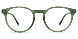 Kasey Round Green Glasses0