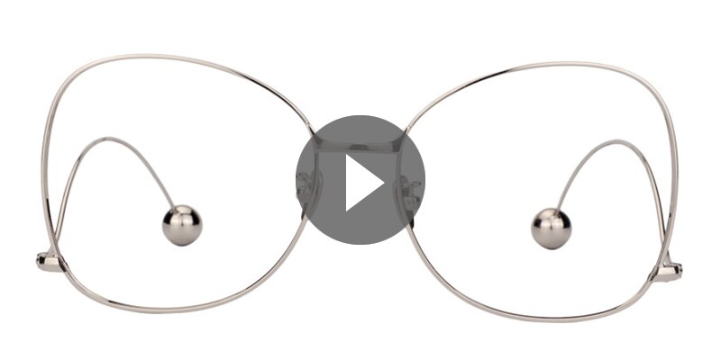 Jeremy Square Silver Glasses | Zeelool Glasses0