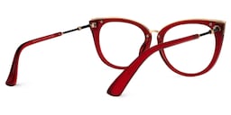Dalton Cateye Red Glasses3