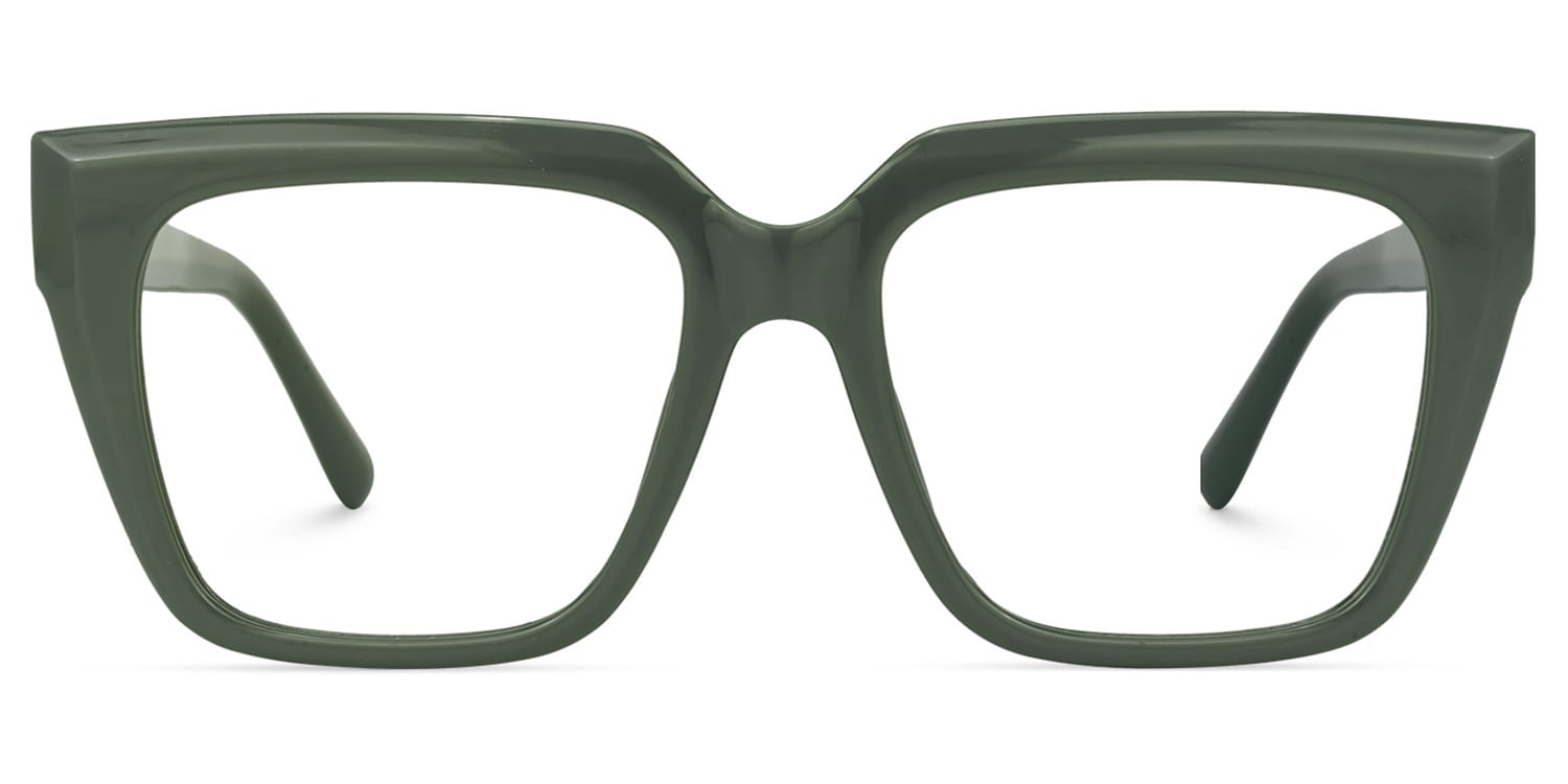 Yajaira Square Green Glasses | Zeelool Glasses