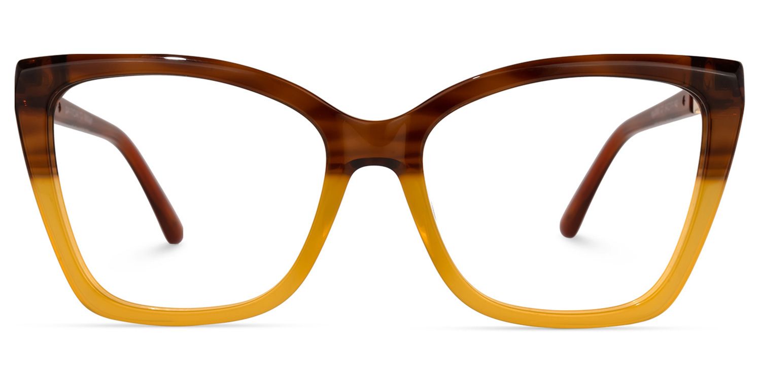 Latora Cateye Two-Tone Glasses | Zeelool Glasses0