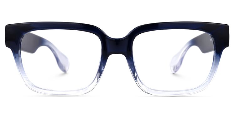 Colin Rectangle Dark-Blue Glasses