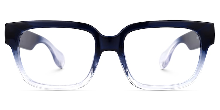 Colin Rectangle Dark-Blue Glasses