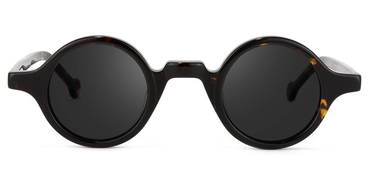 Arale Round Tortoise Sunglasses