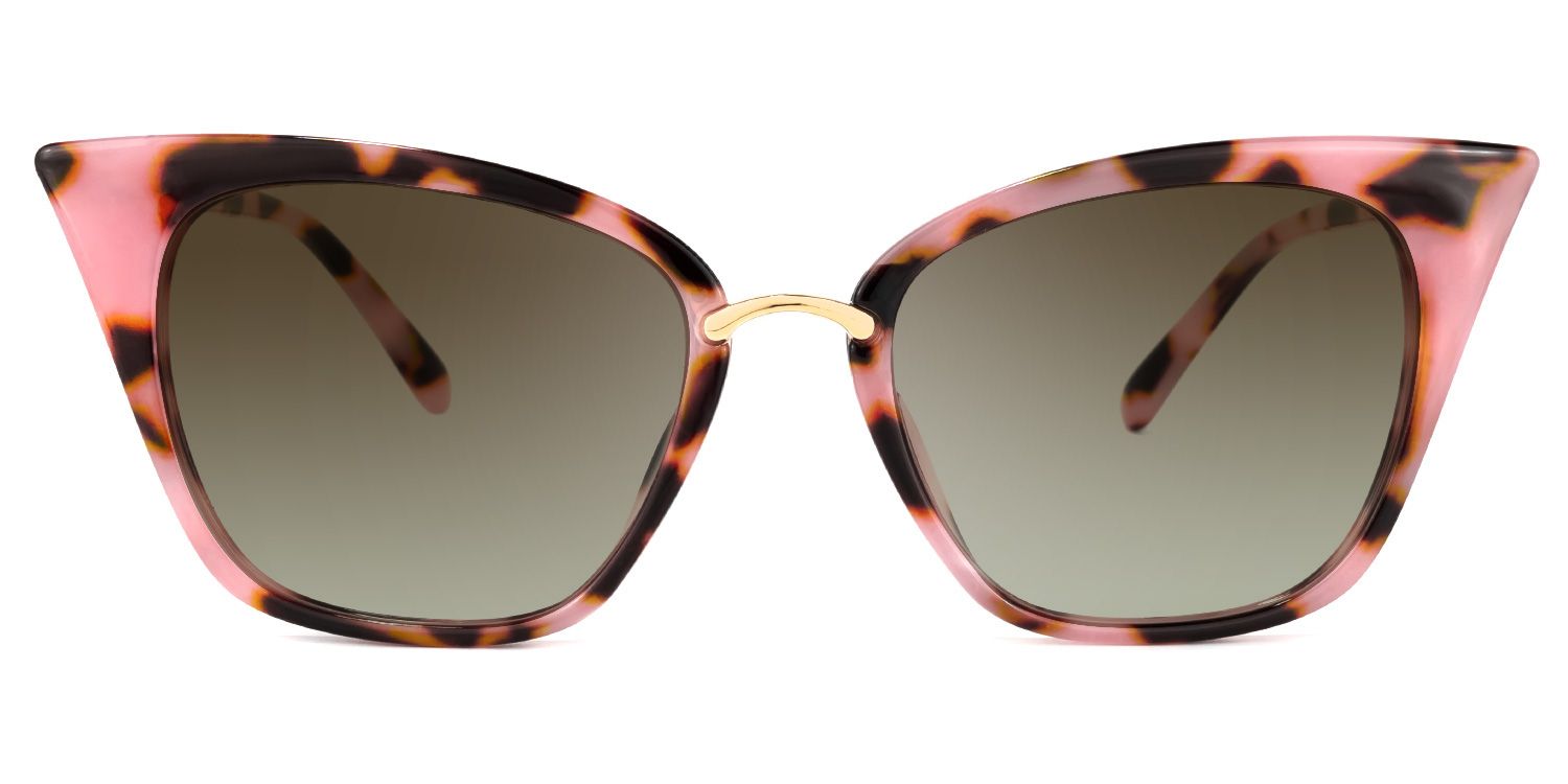 Chandrikar Cat Eye Pink-Floral Sunglasses | Zeelool Glasses0