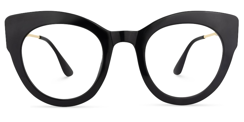 Demetrius Cat Eye Black Glasses | Zeelool Glasses0