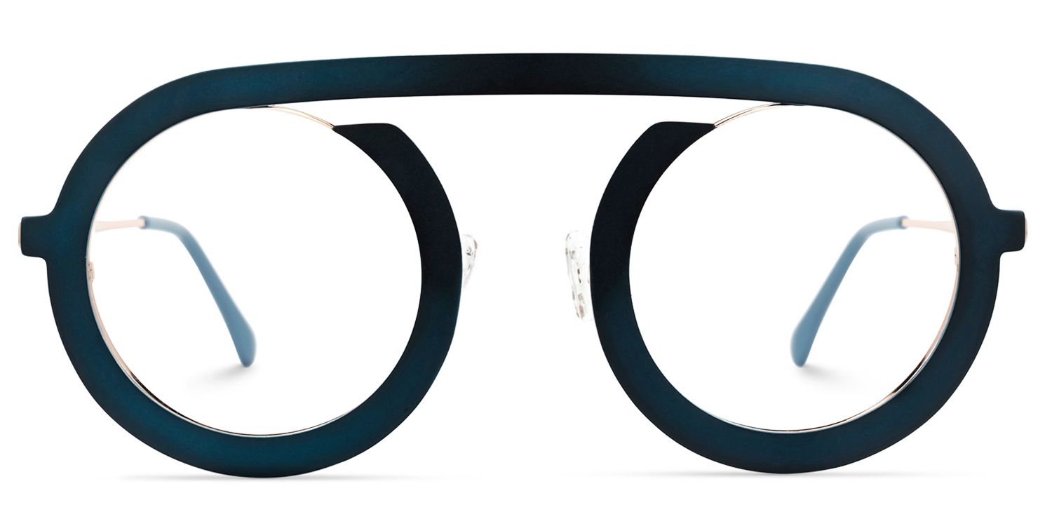 Florida Round Blue Glasses | Zeelool Glasses0