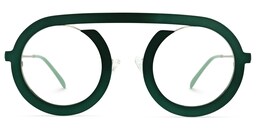 Florida Round Green Glasses0