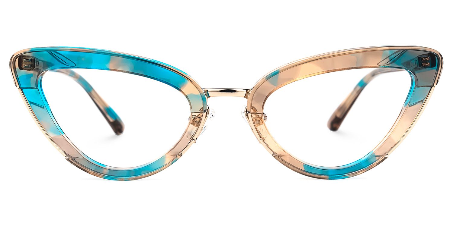 Vicenty Cateye Blue Glasses | Zeelool Glasses