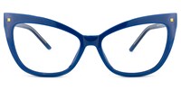 Niamh Cateye Blue Glasses0