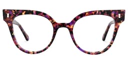Susie Cateye Floral Glasses0