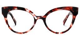 Miya Cateye Red Floral Glasses0