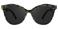Saul Cateye Green-Tortoise Sunglasses0
