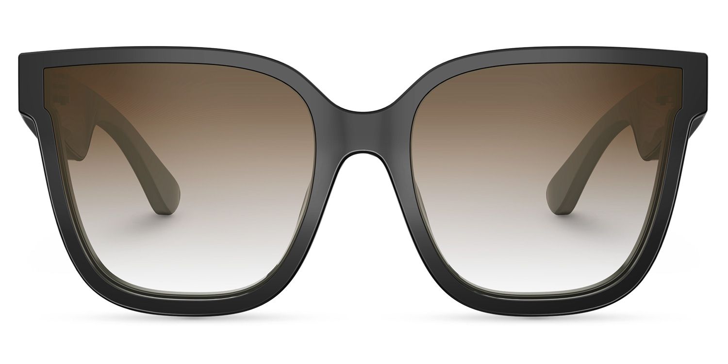 Boman Square Black Bluetooth Sunglasses | Zeelool Glasses0