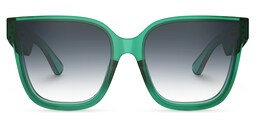 Boman Square Green Bluetooth Sunglasses0