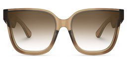 Boman Square Brown Bluetooth Sunglasses0