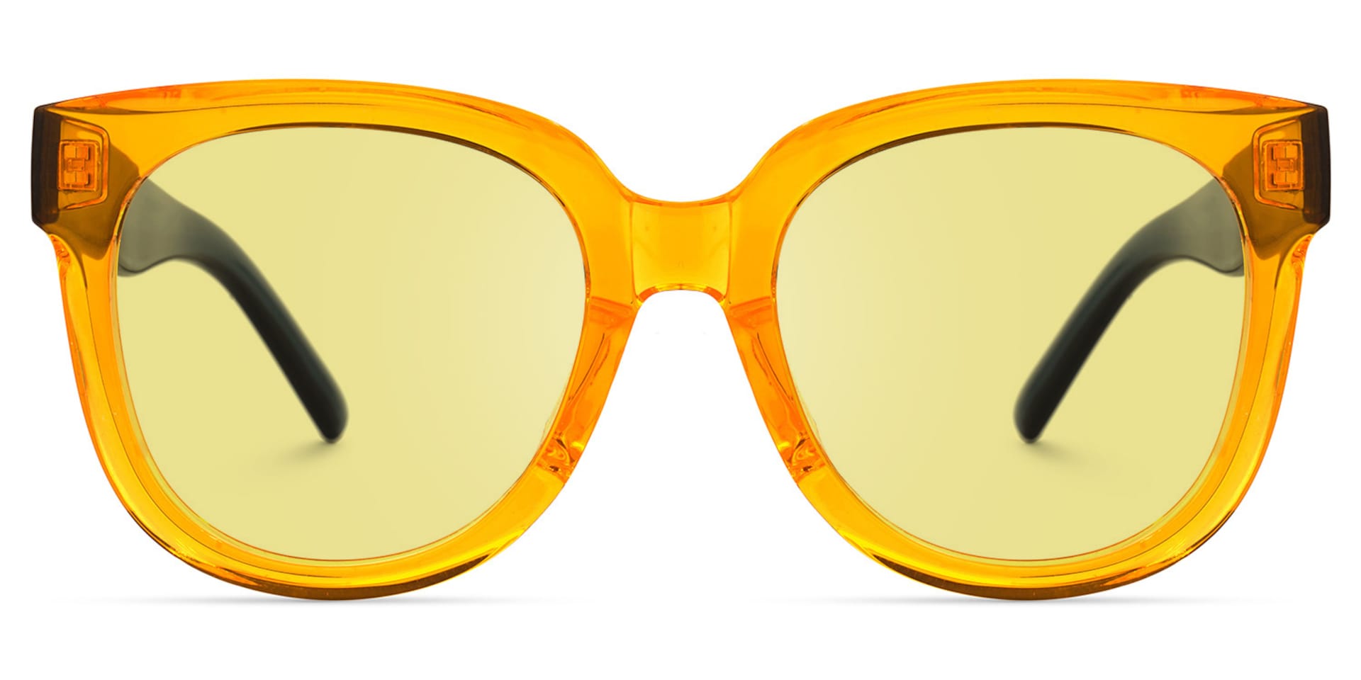 Harrell Square Orange Sunglasses | Zeelool Glasses0