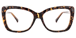 Edna Cateye Yellow-Tortoise Glasses0