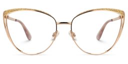 Provitt Cateye Gold Glasses0