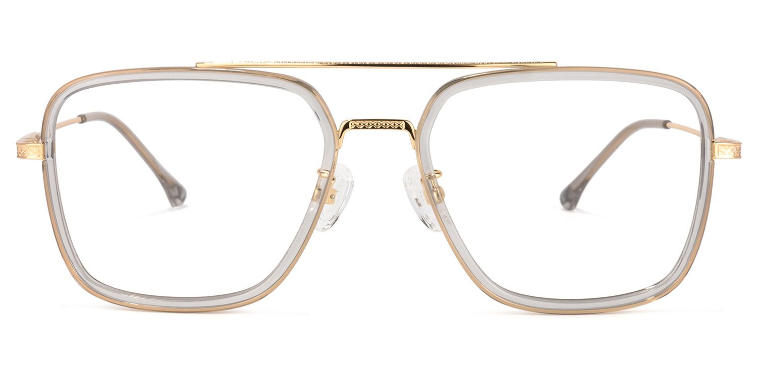 Nayeli Aviator Gray-Gold Glasses | ZEELOOL Canada0